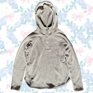 Cream/Light Grey Columbia Darling Days Pullover Hoodie - size small